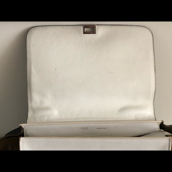 Celine Tricolor Trapeze Handbag Leather Medium - Picture 7 of 8